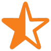 dark orange star